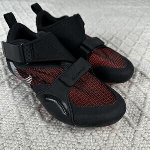 NIKE SuperRep Black Hyper Crimson Silver Indoor Cycling Shoes NEW Womens Sz 7.5